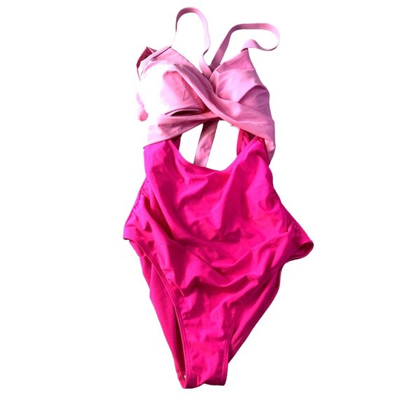Other - One Piece Open Abdomen Pink Swimsuit*Sexy *Padded Cups* Medium *NWOT